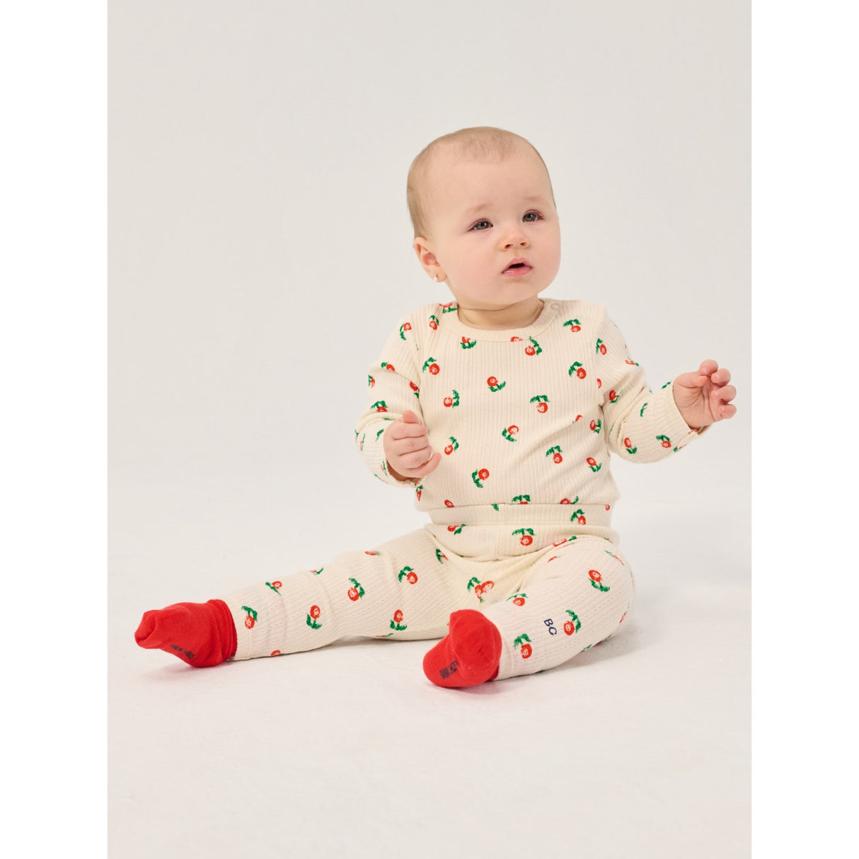 Bobo Choses Offwhite Stamp Bloom All Over Body