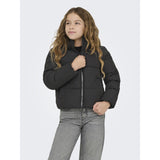 kids ONLY Black Kogdolly Life Sht Puffer Jacket Otw Noos