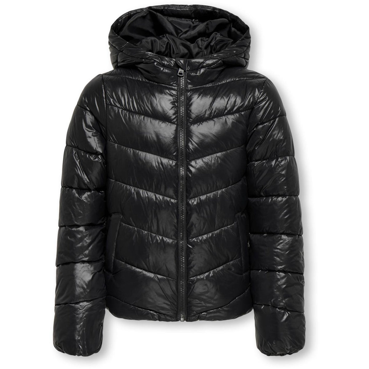 kids ONLY Black Kogkajsa Light Quilt Hood Jkt Otw Noos