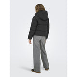 kids ONLY Black Kogdolly Life Sht Puffer Jacket Otw Noos