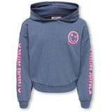 kids ONLY Vintage Indigo Carefree Kogsmile Life L/S Hood Ub Swt Noos
