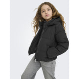 kids ONLY Black Kogdolly Life Sht Puffer Jacket Otw Noos