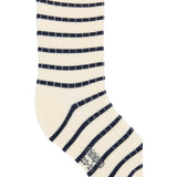 minipop® Navy/Off White Minipop Bamboo Socks Stripe