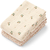 LIEWOOD Mini Leo / Mini Peach Mix Lewis Muslin Cloth 2-Pack