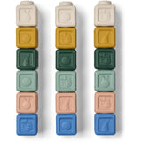 LIEWOOD Beach Blue Multi Mix Veda Multifunctional Building Blocks 18-pack