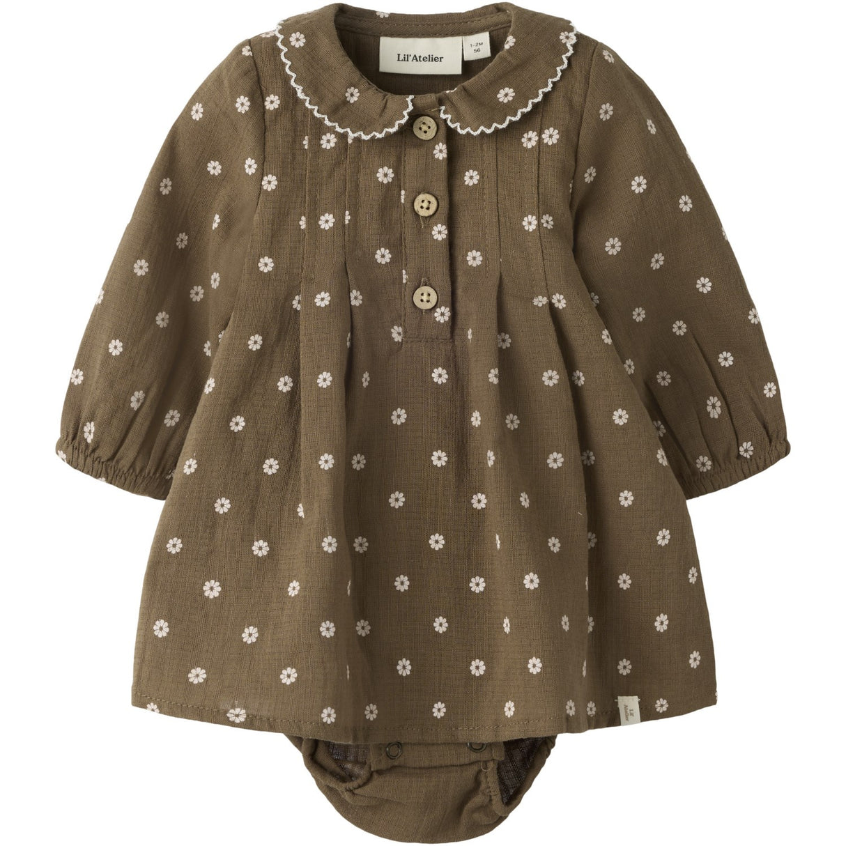 Lil'Atelier Teak Nbfhulla Ls Loose Body Dress Lil