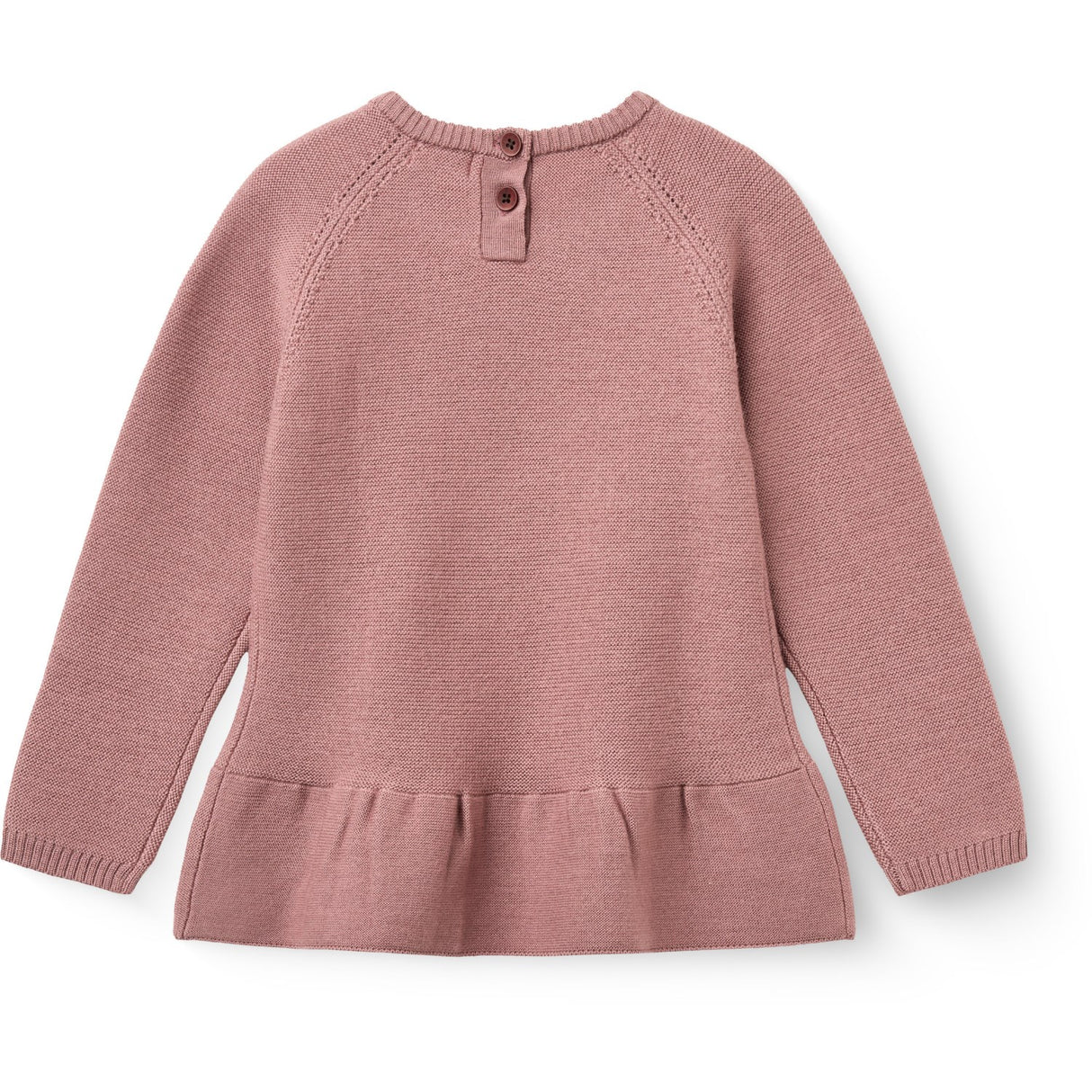 COPENHAGEN COLORS Winter Rose Merino Knitted Frill Blouse
