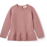 COPENHAGEN COLORS Winter Rose Merino Knitted Frill Blouse