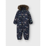 Name It Dark Sapphire Dino Earth Nmmsnow10 Suit Aop Fo Noos