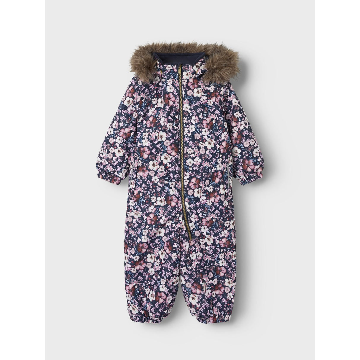 Name It Dark Sapphire Flower Snow10 Suit AOP Fo Noos