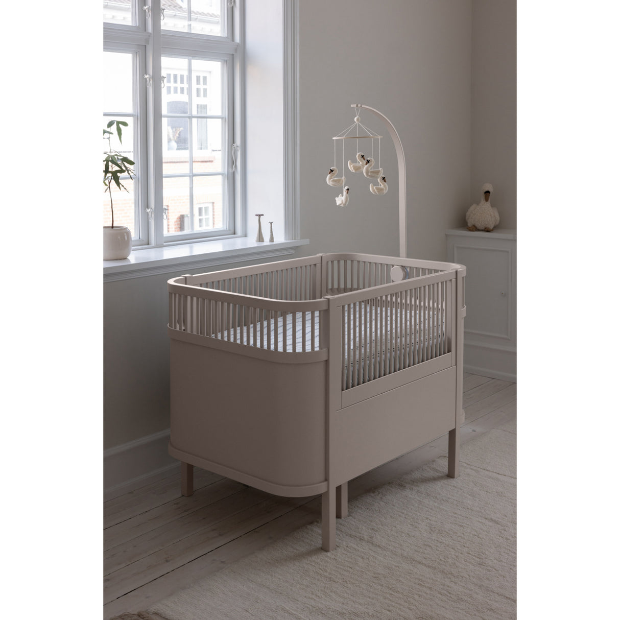 Sebra Bed Baby & Junior Birchbark Rose