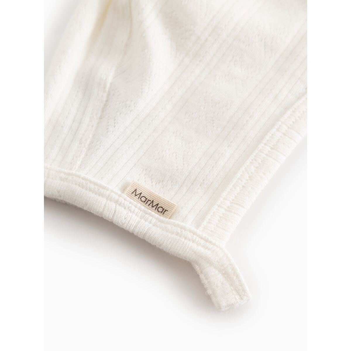 MarMar Modal Pointelle Gentle White Hoody Helmet