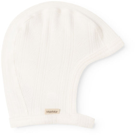 MarMar Modal Pointelle Gentle White Hoody Helmet