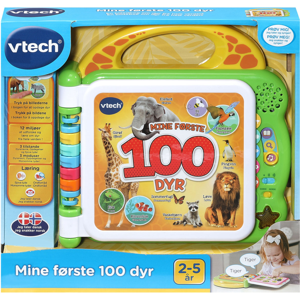 Vtech Mine Første 100 Dyr DK/NO