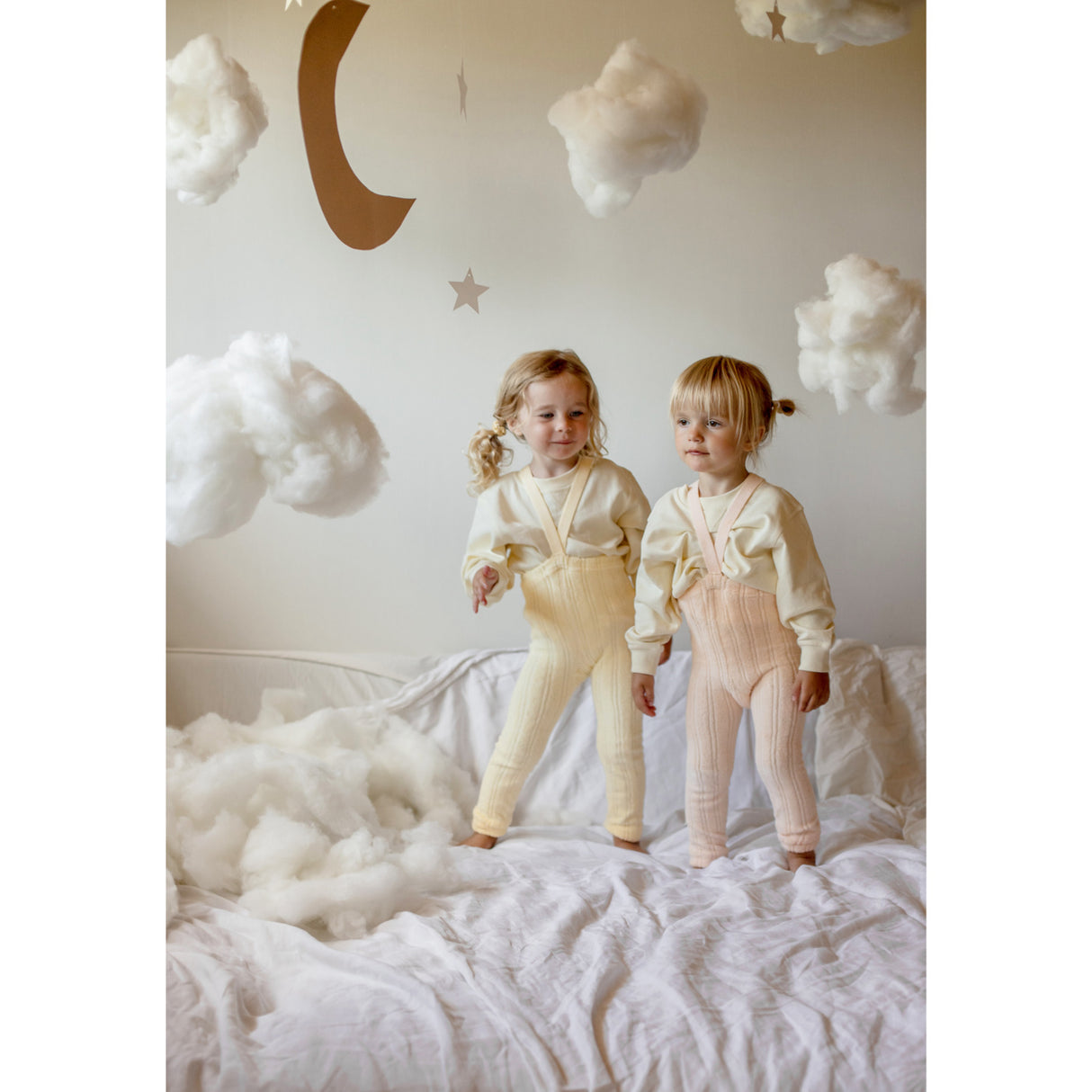 Silly Silas Granny Teddy Tights With Braces Silky Peach