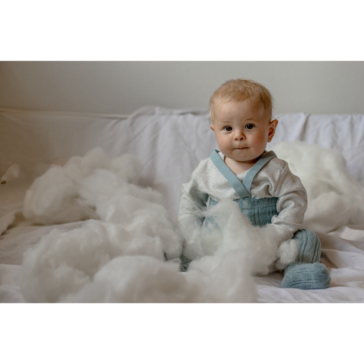 Silly Silas Granny Teddy Tights With Braces Misty Blue