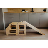 Duck Woodworks Natural Foldable EC Kitchen Tower With Slide Set