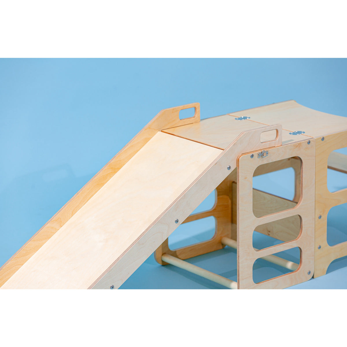 Duck Woodworks Natural Foldable EC Kitchen Tower With Slide Set