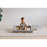 Duck Woodworks Grey Sensory Table With 2 Boxes Included