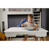 Duck Woodworks White Sensory Table With 2 Boxes Included