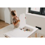 Duck Woodworks White Sensory Table With 2 Boxes Included