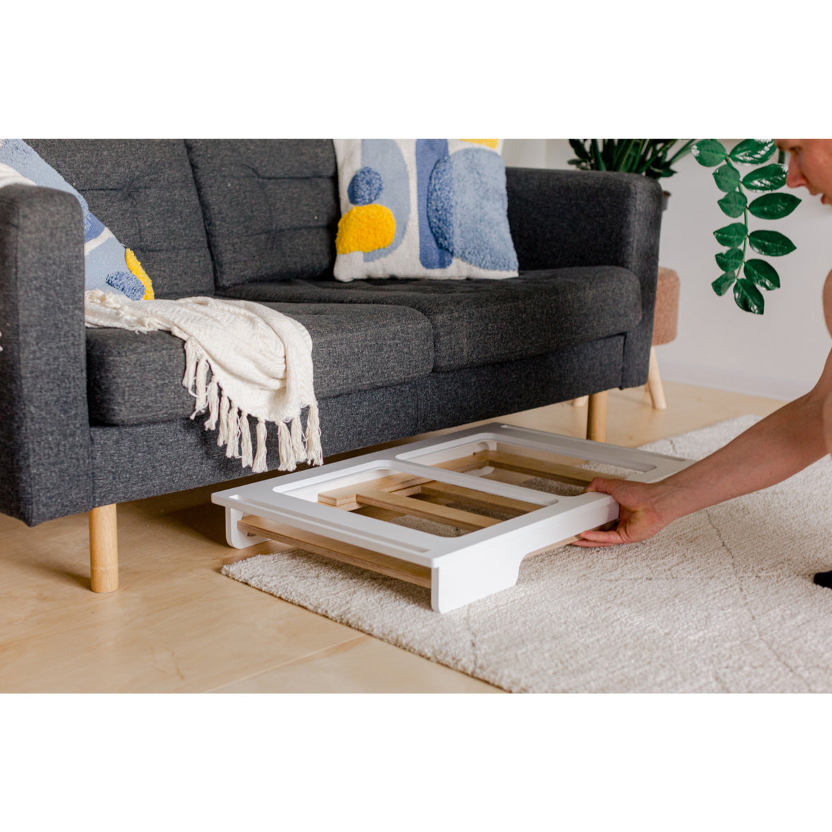 Duck Woodworks White Sensory Table With 2 Boxes Included