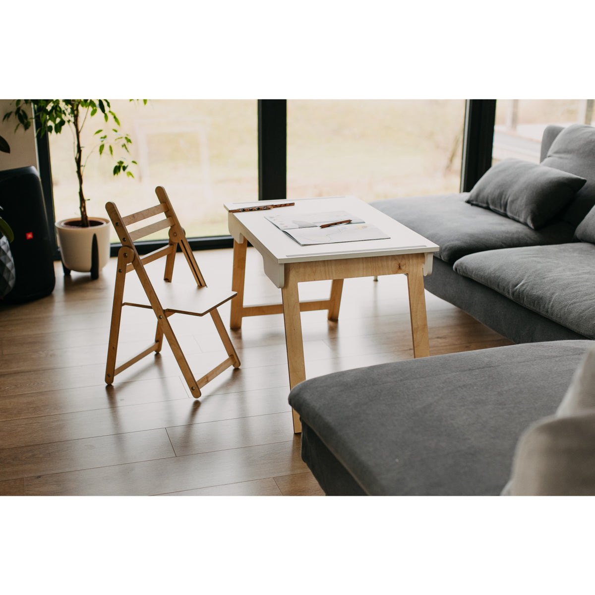Duck Woodworks White Sensory Table Full Surface