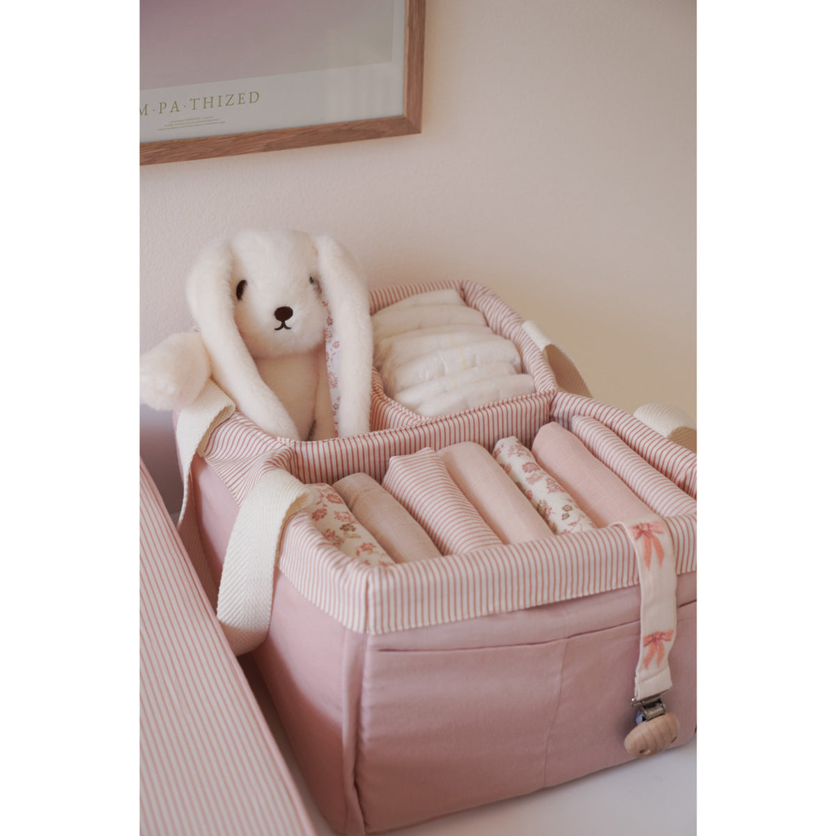 Cam Cam Copenhagen Classic Stripes Rose Muslin Cloth Printed 2-Pack