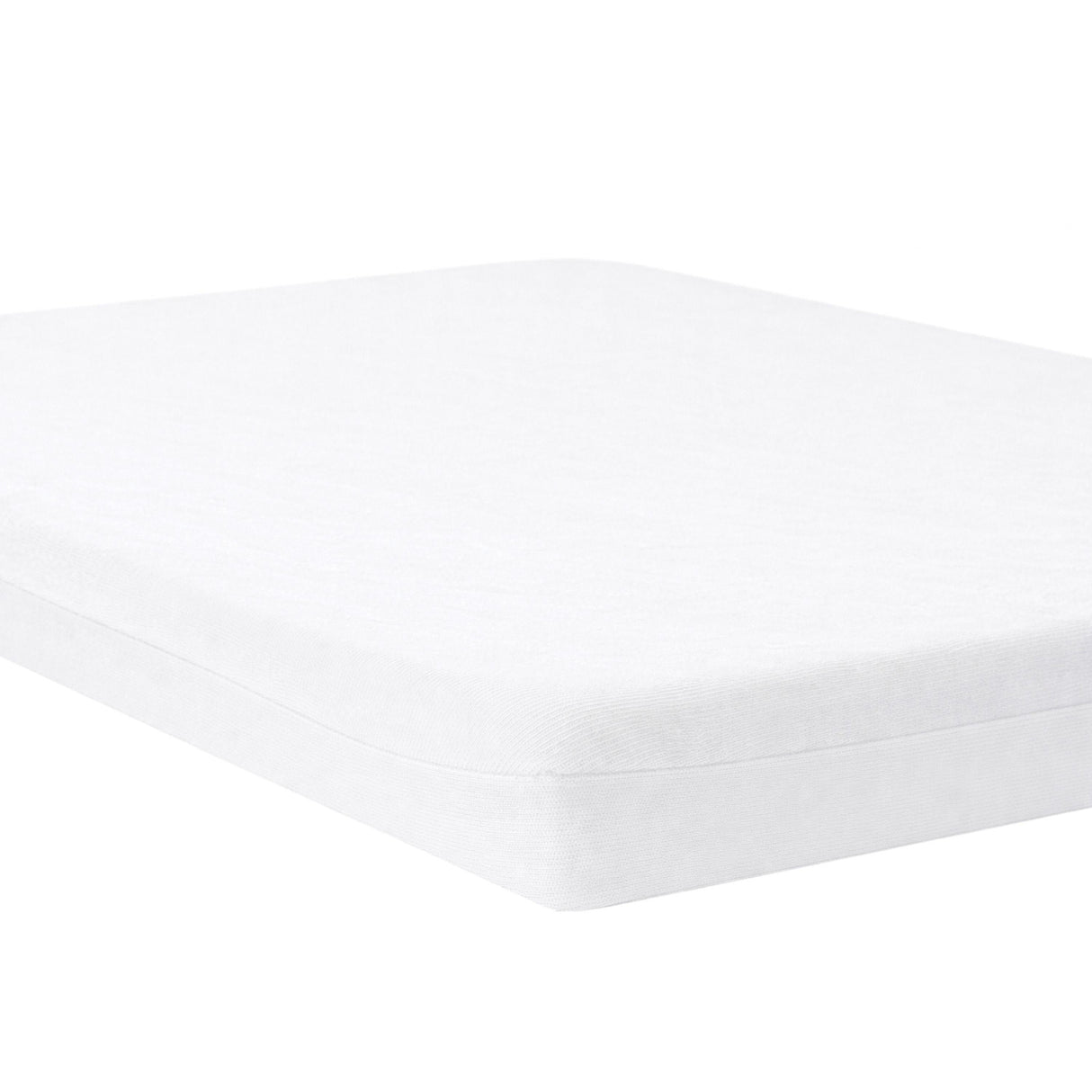 Tinynord White 2in1 Fitted Sheet & Protector 60x120