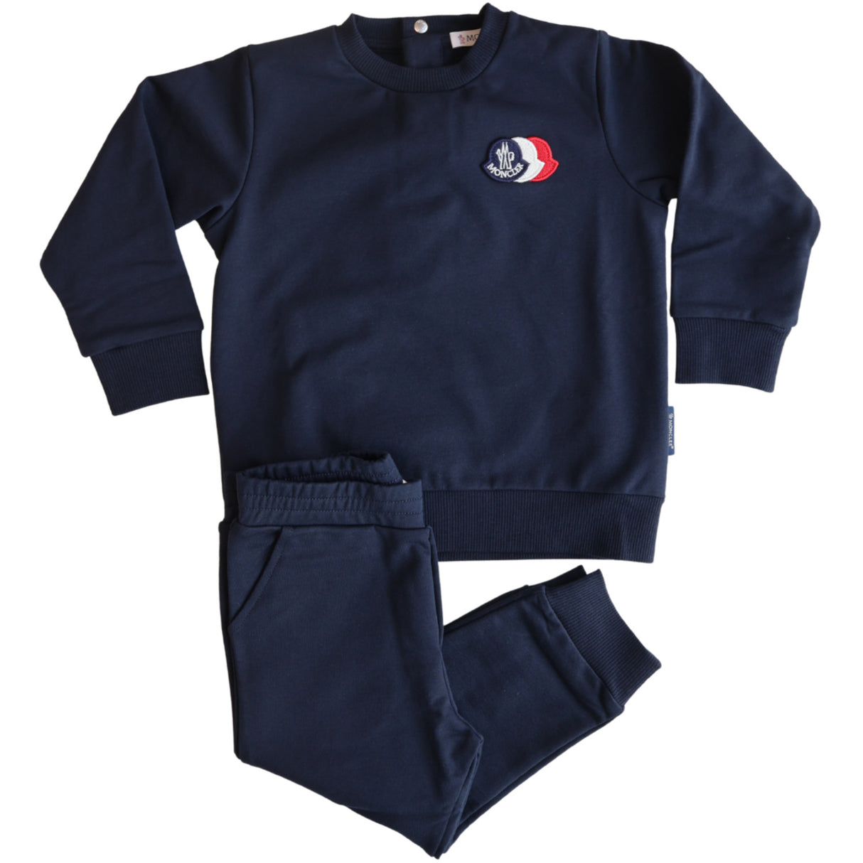 Moncler Navy Knitwear Clothing Ensemble Set