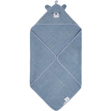 Pippi Dusty Blue Hooded Baby Towel