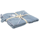 Pippi Dusty Blue Hooded Baby Towel