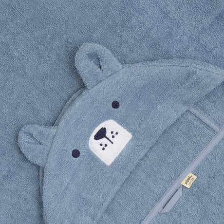 Pippi Dusty Blue Hooded Bath Towel
