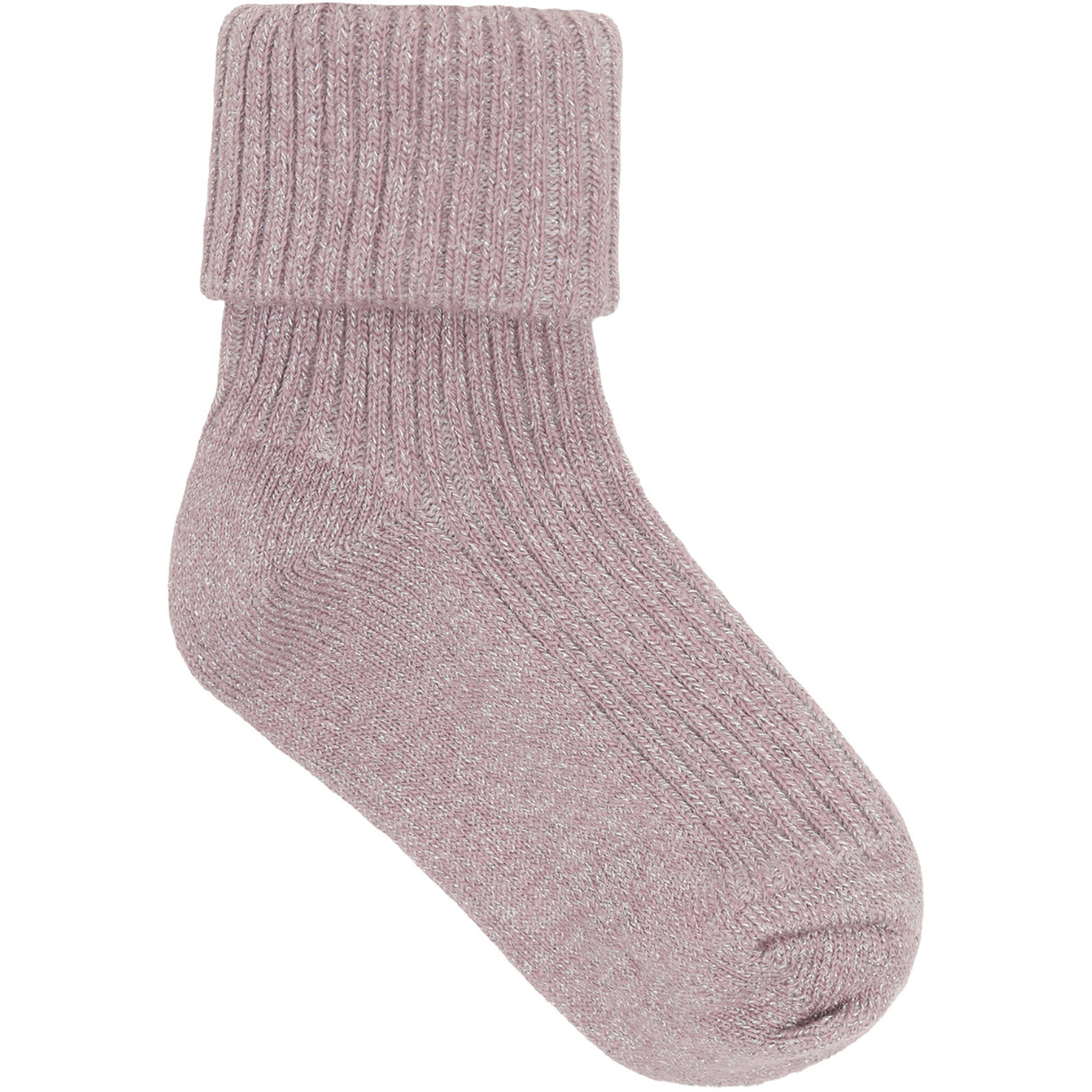 Minymo Elderberry Baby Rib Socks W.Glit (2-Pack)