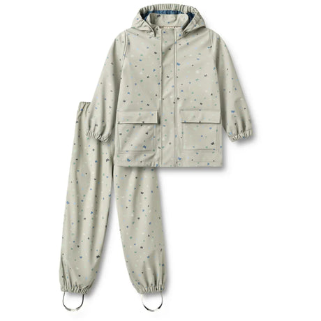 Wheat Light Flint Letters Rainwear Ola Set