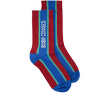 Bobo Choses Burgundy Red Bobo Choses Embossed Extralong Socks