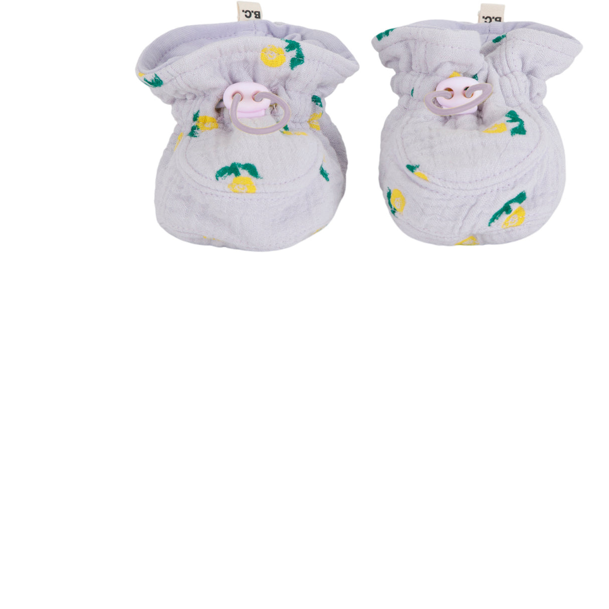 Bobo Choses Lavender Stamp Bloom All Over Baby Booties