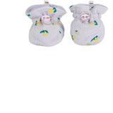 Bobo Choses Lavender Stamp Bloom All Over Baby Booties