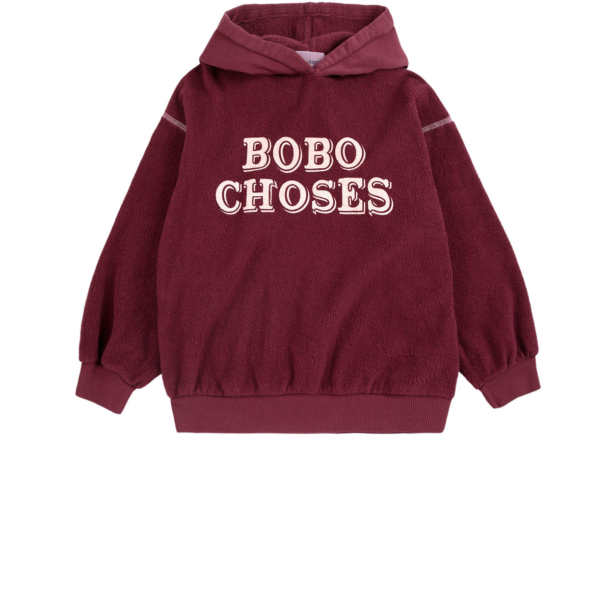 Bobo Choses Burgundy Red Bobo Choses Embossed Hoodie