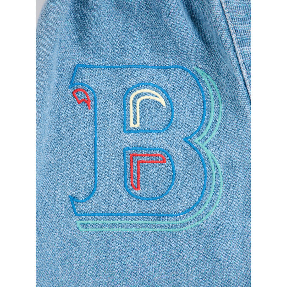 Bobo Choses Blue B.C. Embossed Denim Pants