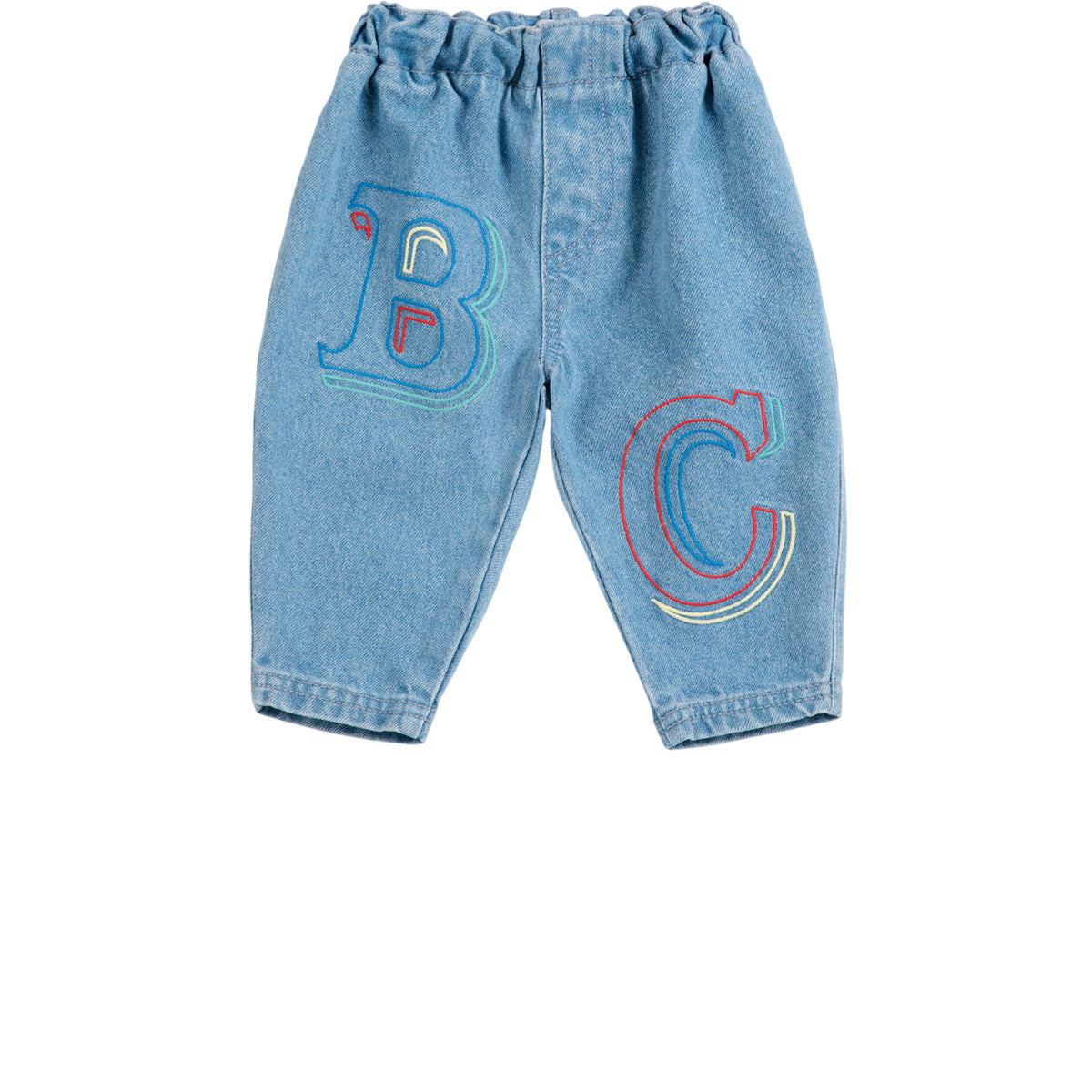 Bobo Choses Blue B.C. Embossed Denim Pants