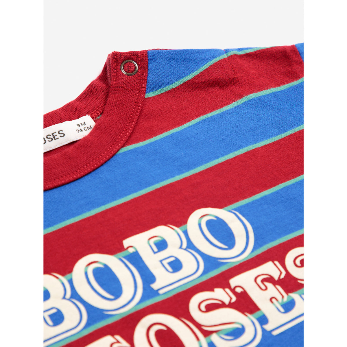 Bobo Choses Multicolor Bobo Choses Embossed Stripes T-Shirt