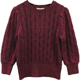 Fliink Burgendy Bon Cashmere Blouse