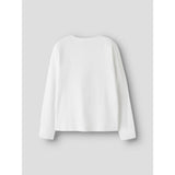 Name It Bright White Leo Bow Nkfveen Ls Nreg Top