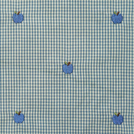 Flöss Light Blue Apple Gingham Ellis Duvet + Pillow Baby