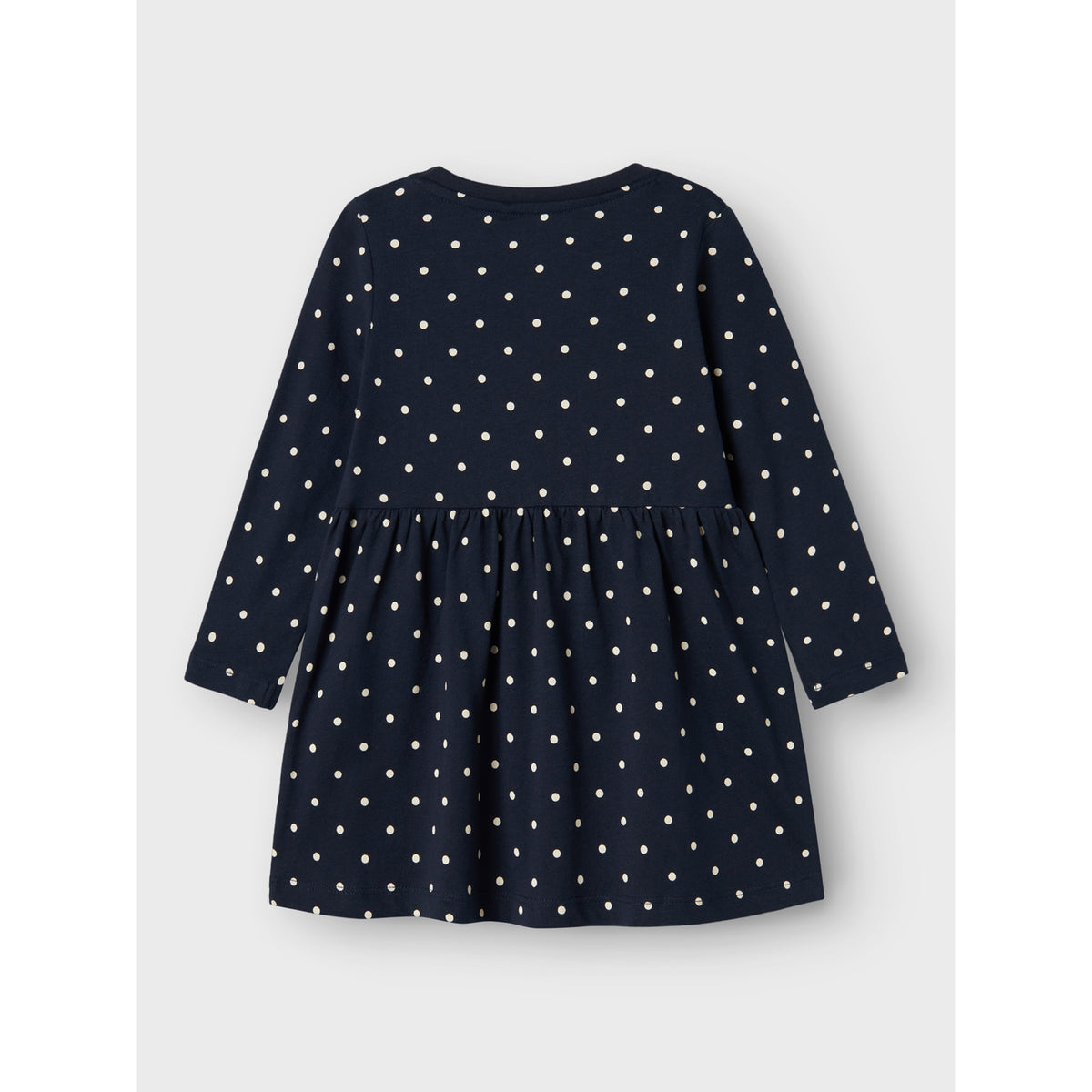 Name It Dark Sapphire Dots Aop In Bright White Nmfvivia Ls Dress Noos