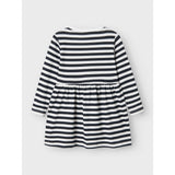 Name It Bright White Stripes In Dark Sap Nmfvivia Ls Dress Noos
