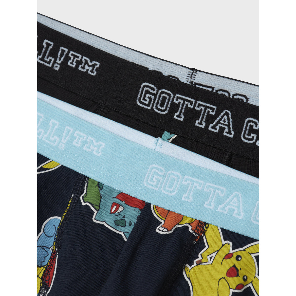 Name It Black Asgar Pokemon Boxer Shorts 2-Pack Noos