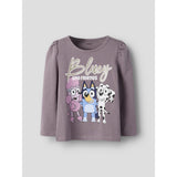 Name It Toadstool Nmfaria Bluey Ls Top Noos Sky