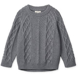 LIEWOOD Grey Melange Ari Cotton Knit Jumper